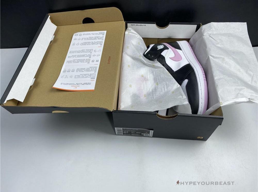 Jordan 1 Mid White Black Light Arctic Pink