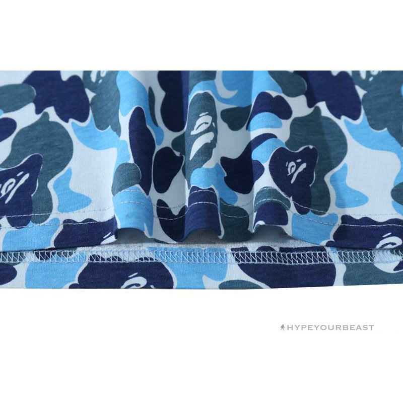 BAPE Ape Head Star Camouflage Shading Tee Shirt 'BLUE'