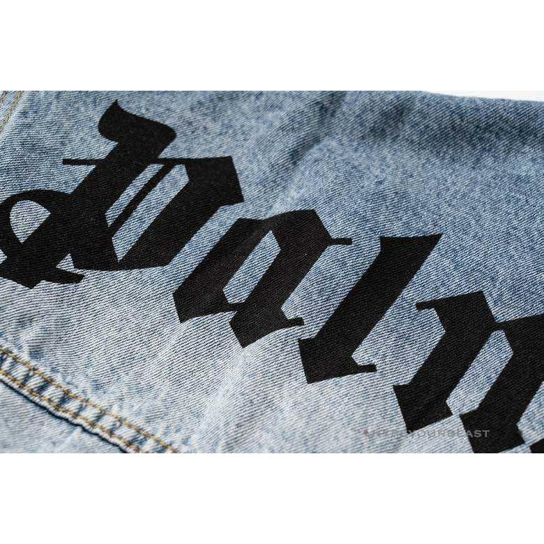 Palm Angels Jean Jacket Blue