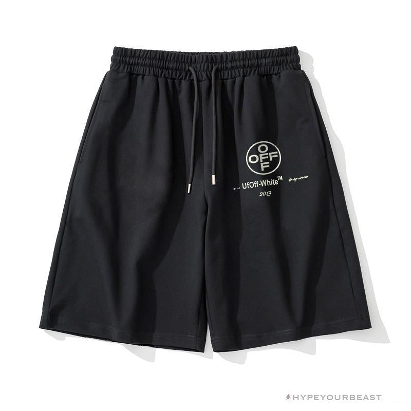 OFF-WHITE 99 x Pink Arrow Shorts 'BLACK'
