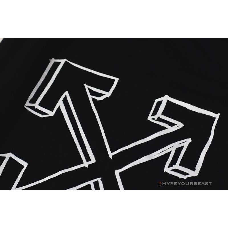 OFF-WHITE Dimensional Sketch Shorts 'BLACK'