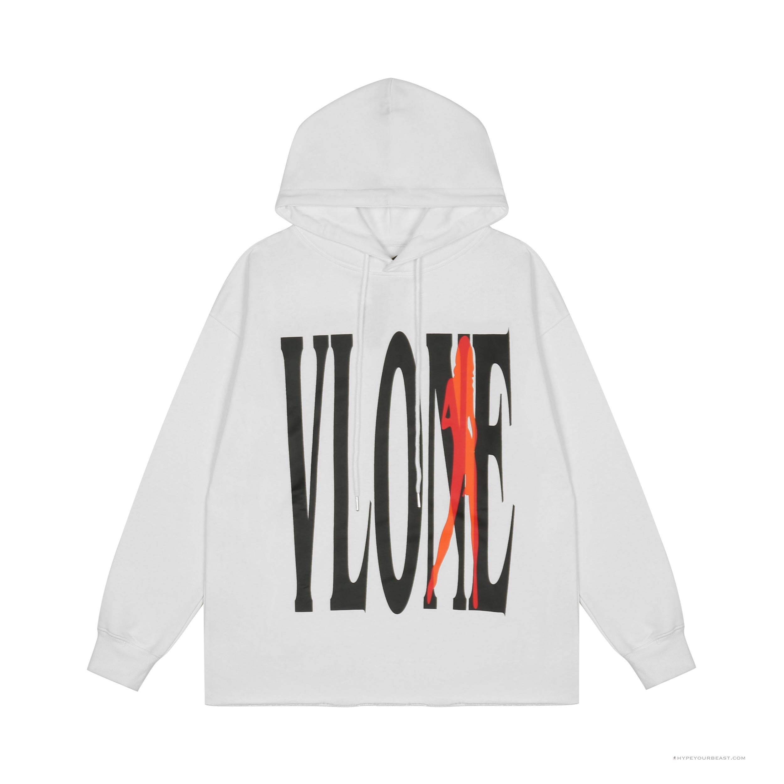 Vlone Hoodie White Love