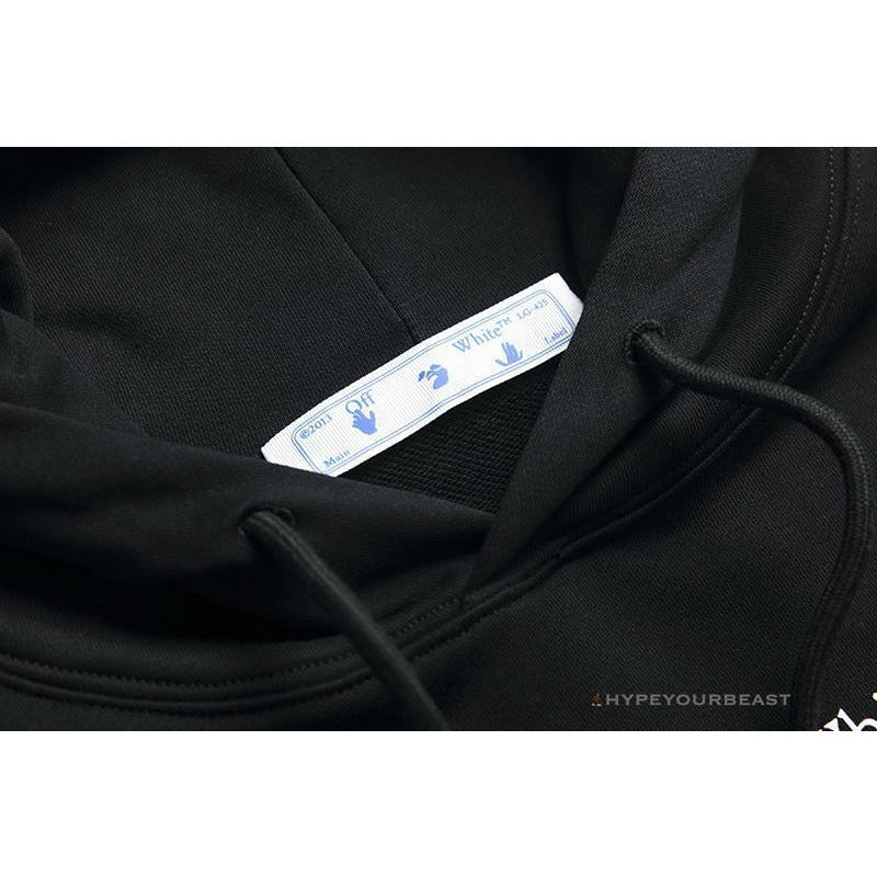 Off White Hoodie Black GREY