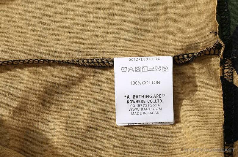 BAPE Ape Man Head Gothic Body Camouflage Tee Shirt