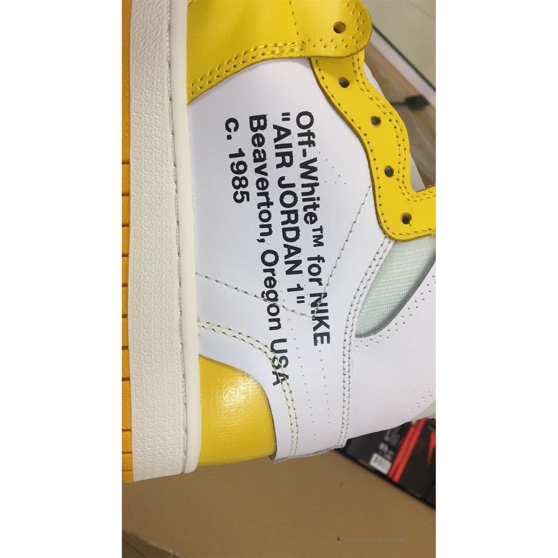 Off-White X Air Jordan 1 High Canary Yellow