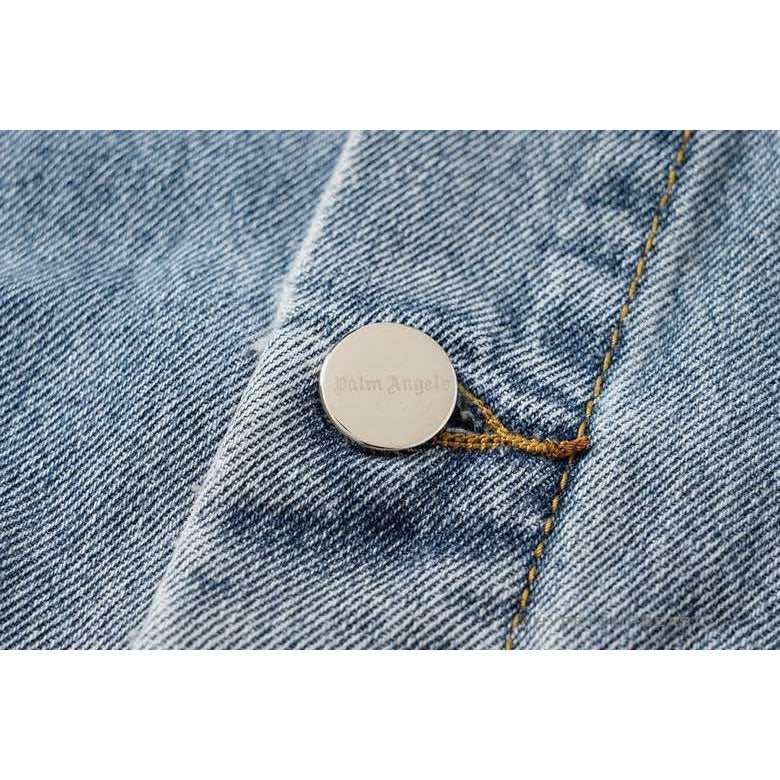 Palm Angels Jean Jacket Blue