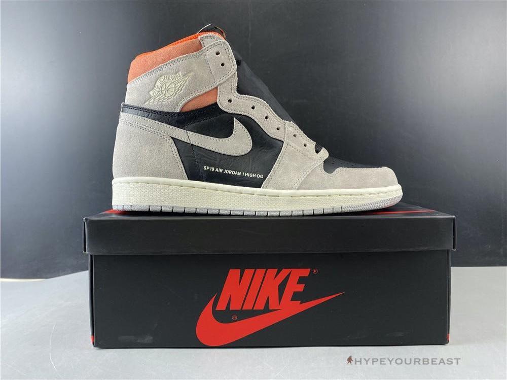 Air Jordan 1 Retro High OG Neutral Grey Hyper Crimson