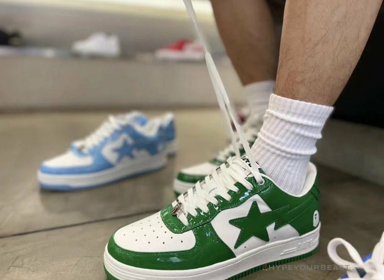 BAPE STA Low Top Sneakers Green