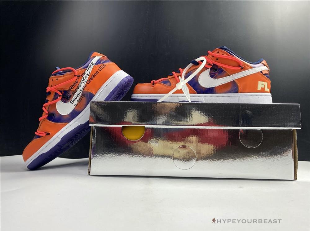 Futura X Off-White X Nike Dunk Low Orange