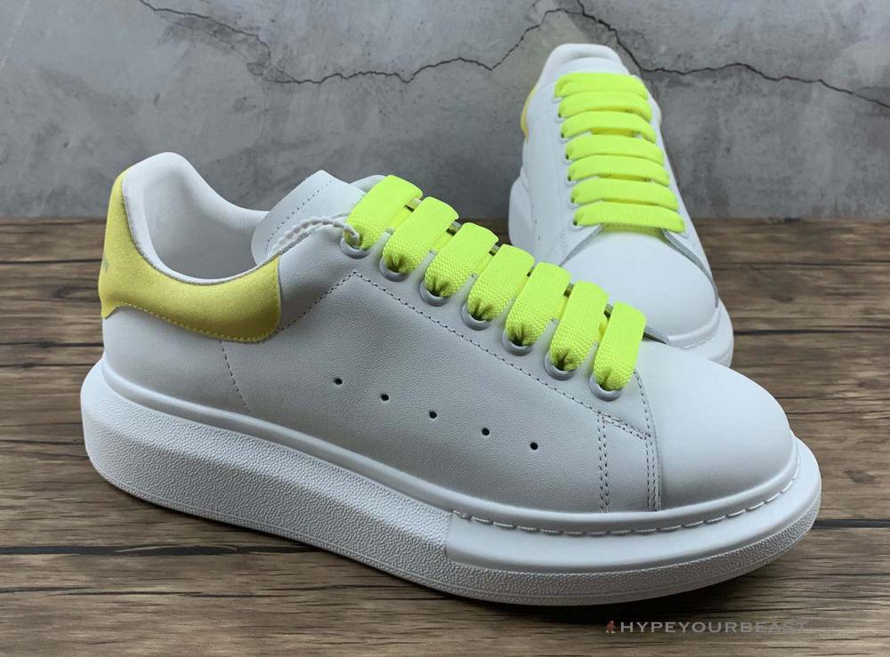 Alexander McQueen White / Highlighter Yellow