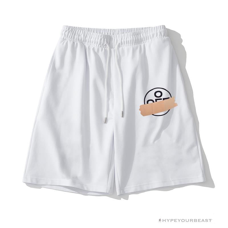 OFF-WHITE Explosive Strip Basic Arrow Shorts 'WHITE'