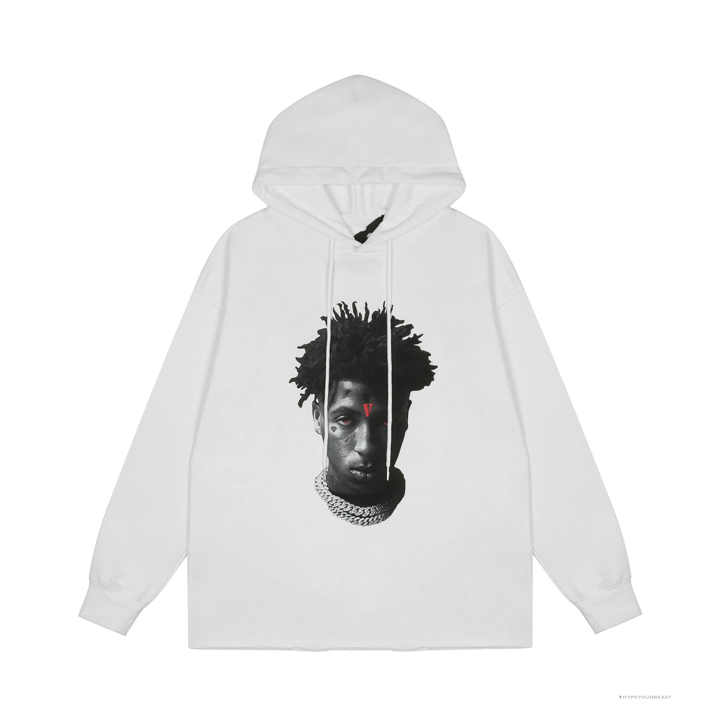 Vlone Hoodie White Face