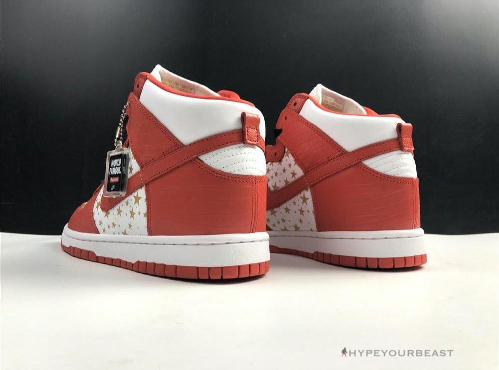 Nike Dunk High X Supreme Red