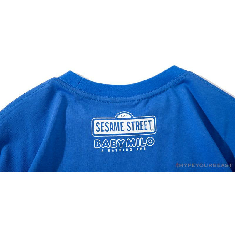 BAPE Baby Milo Sesame Street Carp Streamer Tee Shirt 'BLUE'