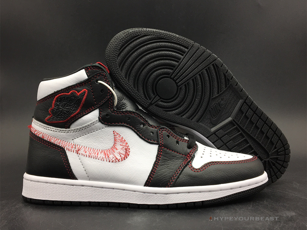 Air Jordan 1 Retro High Defiant White Retro Red