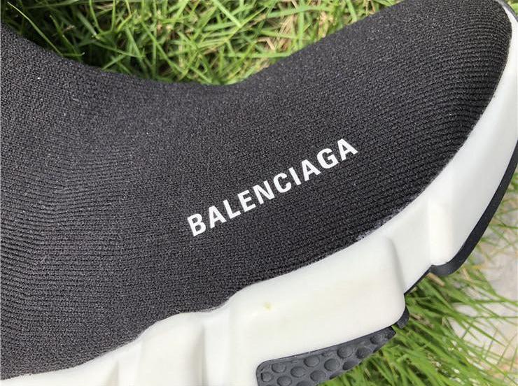 BCG Sock Sneakers Black White 2018