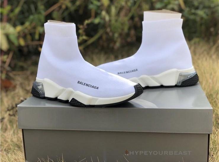 BCG Sock Trainers White / White