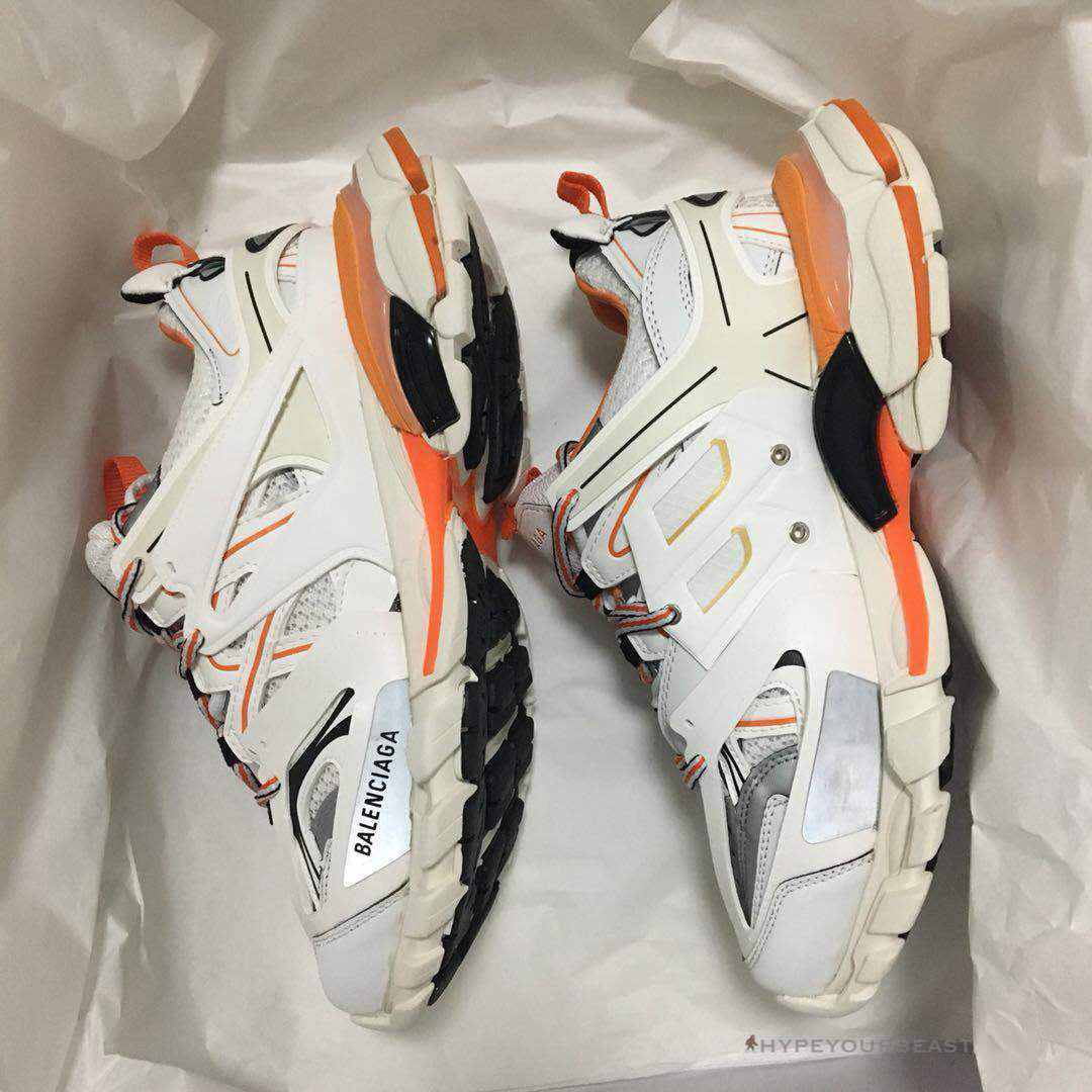 BCG Track Sneakers White / Orange