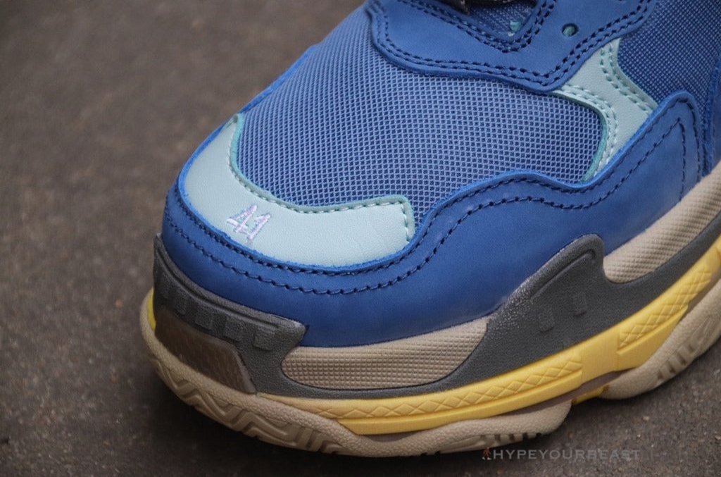 BCG Triple S Sneakers Blue / Yellow