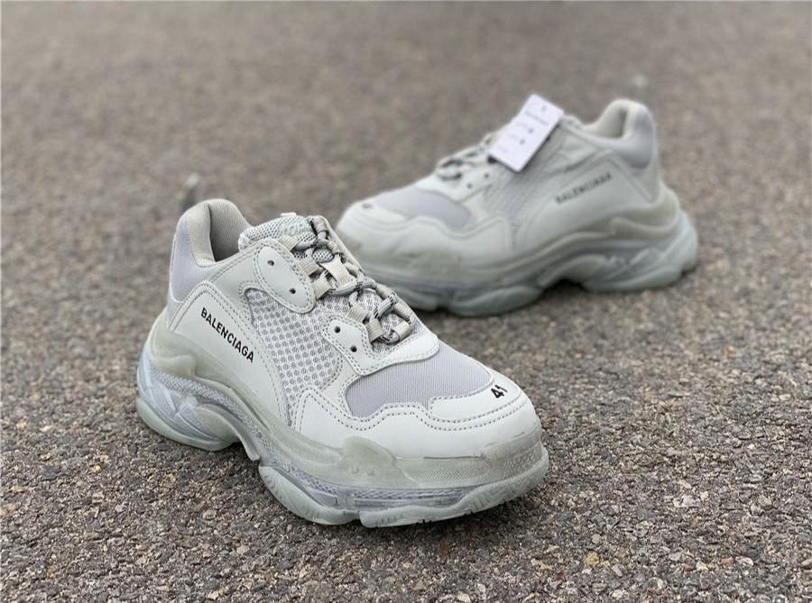 BCG Triple S Clear Sole Grey
