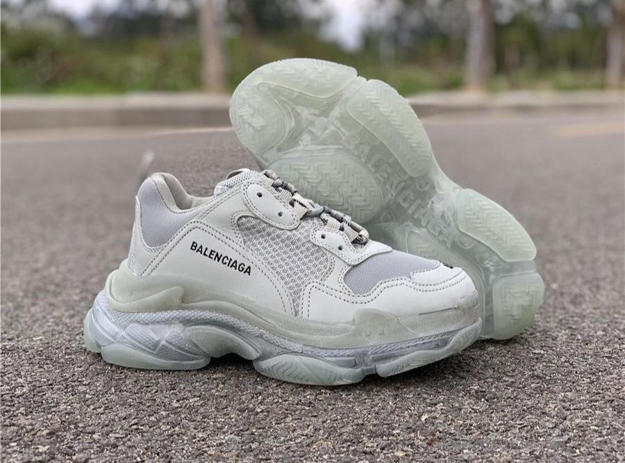 BCG Triple S Clear Sole Grey