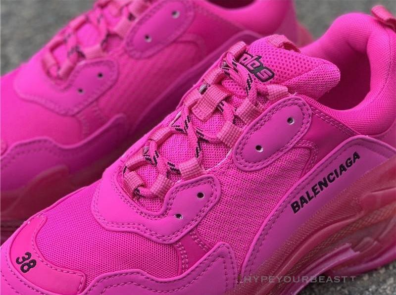 BCG Triple S Sneakers Pink