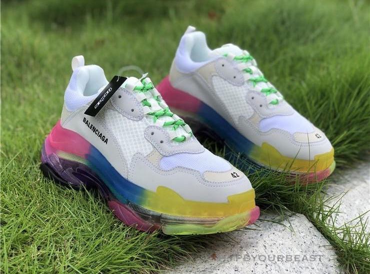 BCG Triple S Rainbow Sole