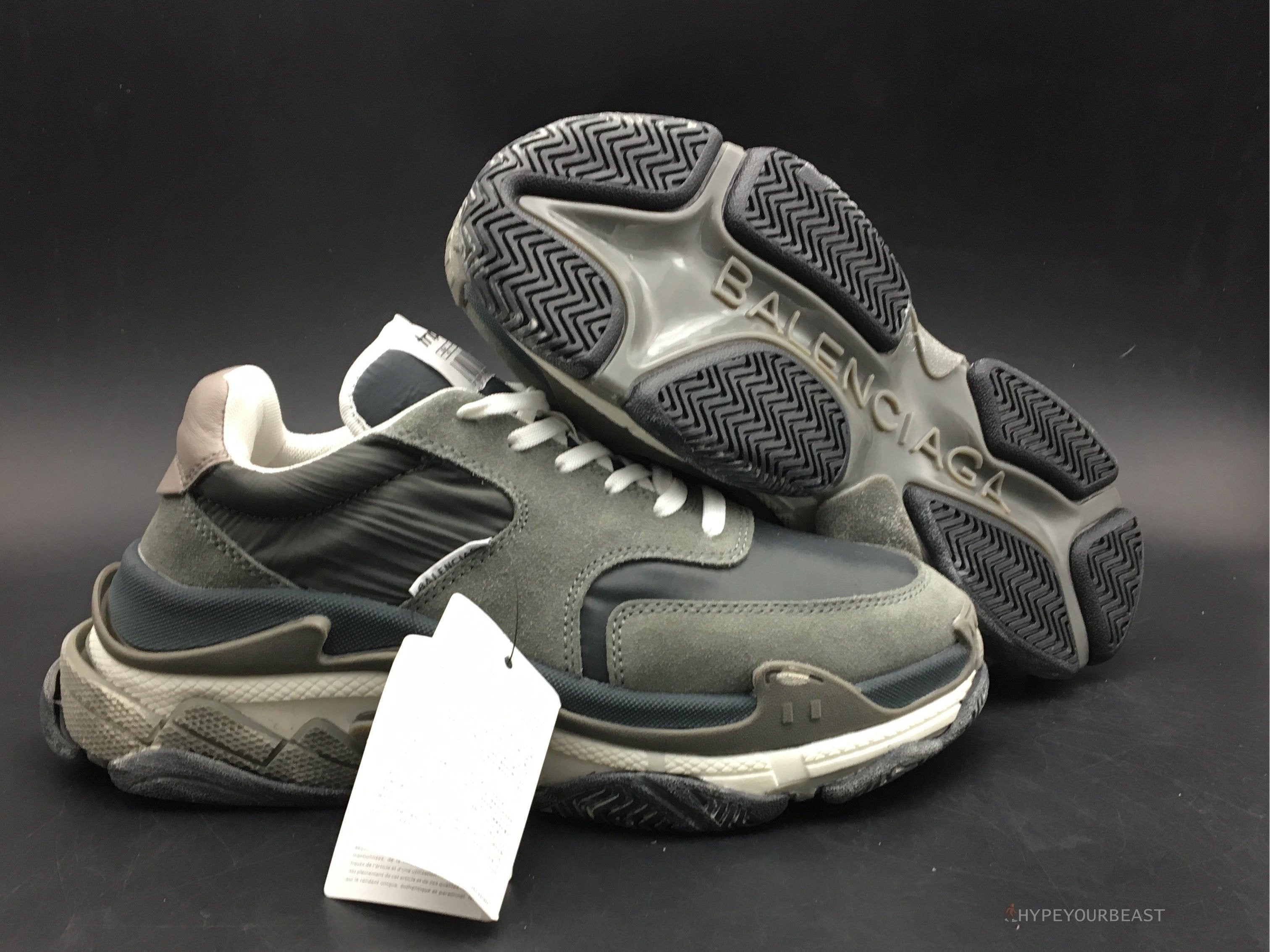 BCG Triple S Grey Suede