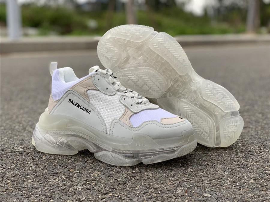 BCG Triple S White / Clear Sole