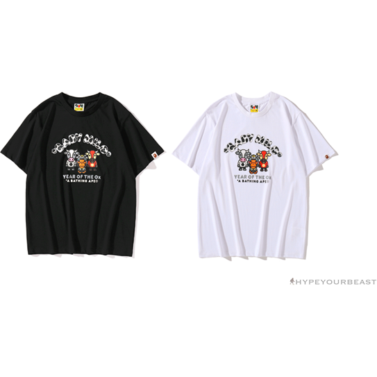 BAPE Baby Milo Year of the Ox Tee Shirt 'WHITE'