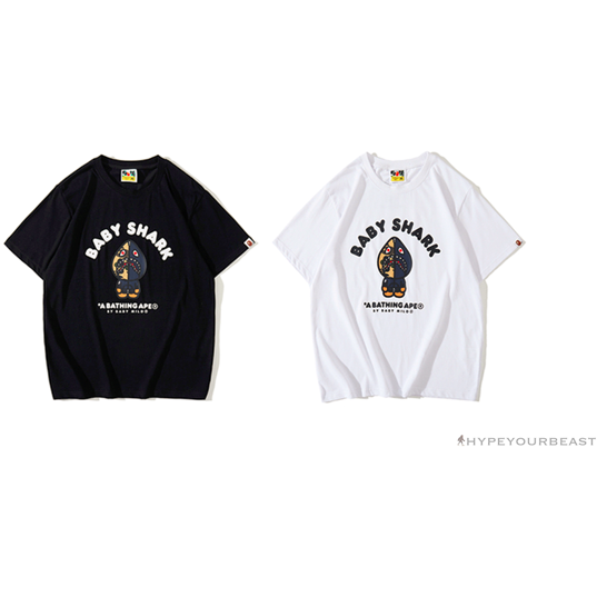 BAPE Baby Shark Red Shark Tee Shirt 'WHITE'