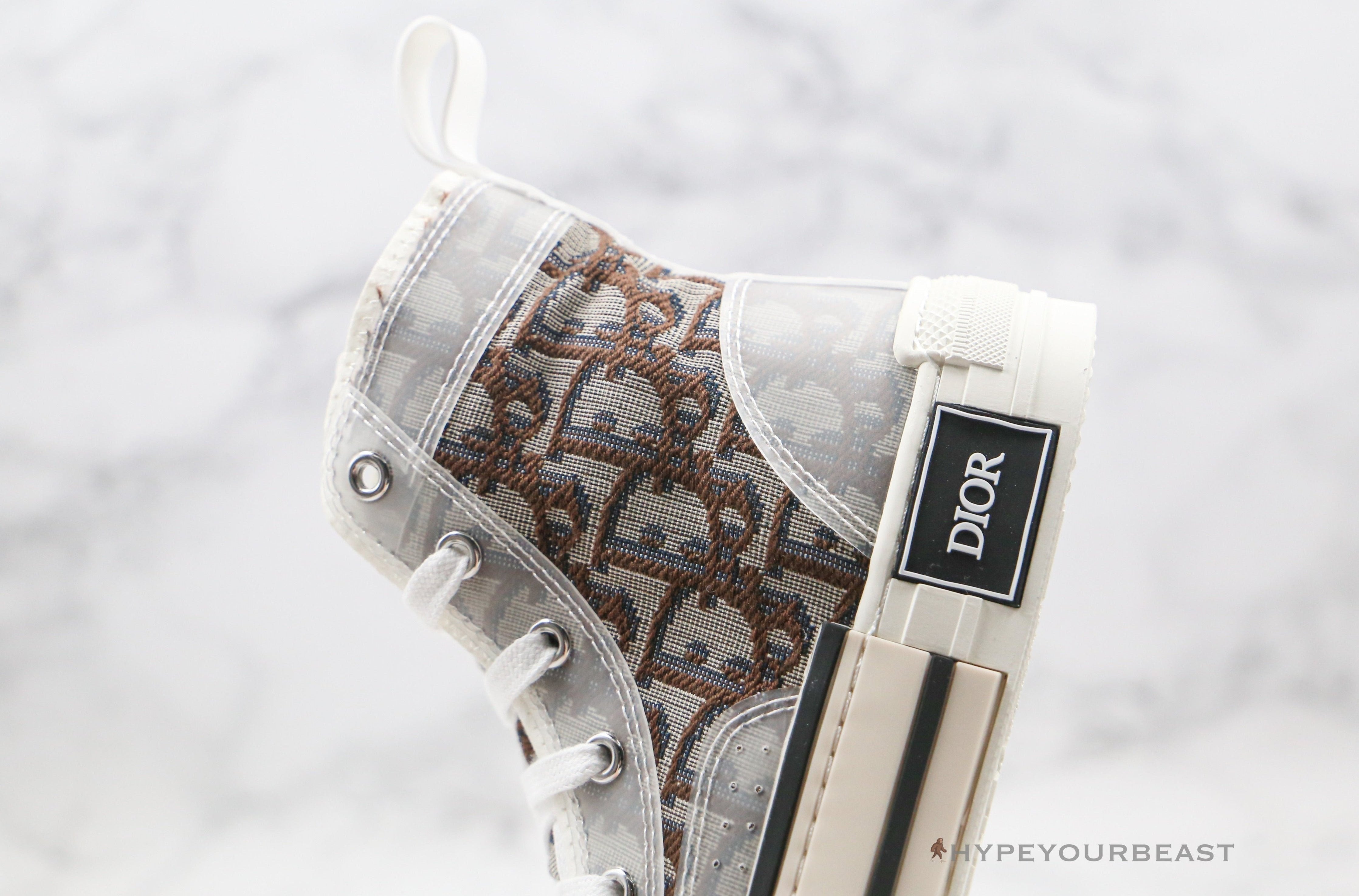 Dior High Top White Brown