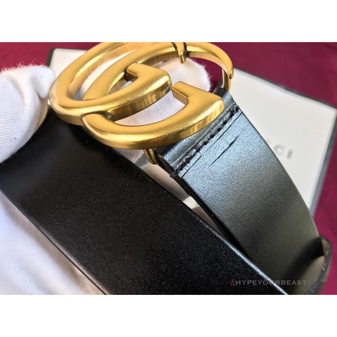 GC Belt Black Gold Buckle