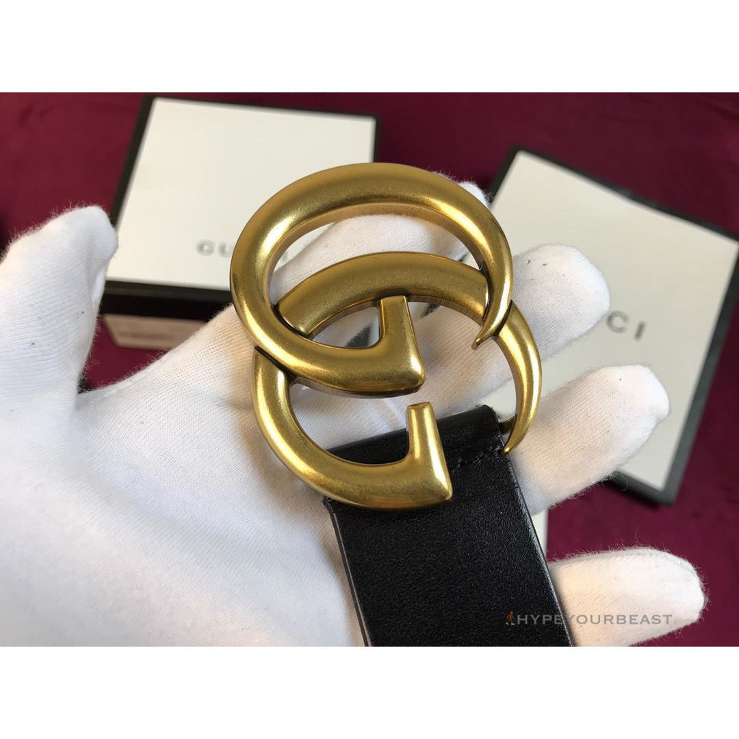 GC Belt Black Gold Buckle