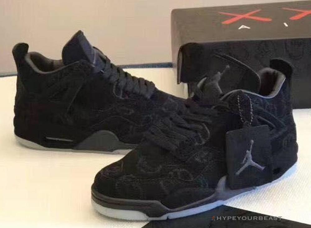 Air Jordan 4 X KAWS 'Black'