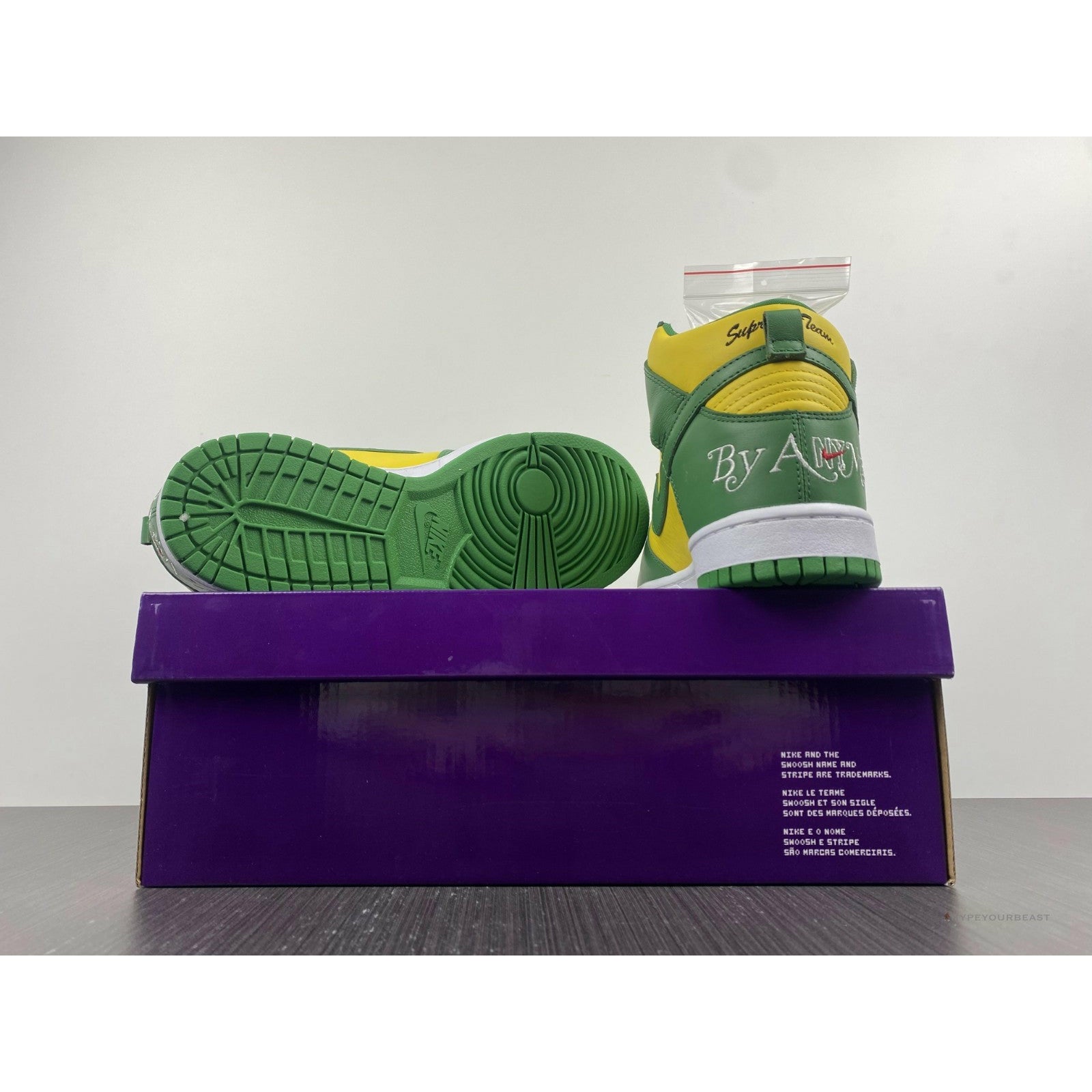 Nike SB Dunk High Supreme 'By Any Means Brazil'