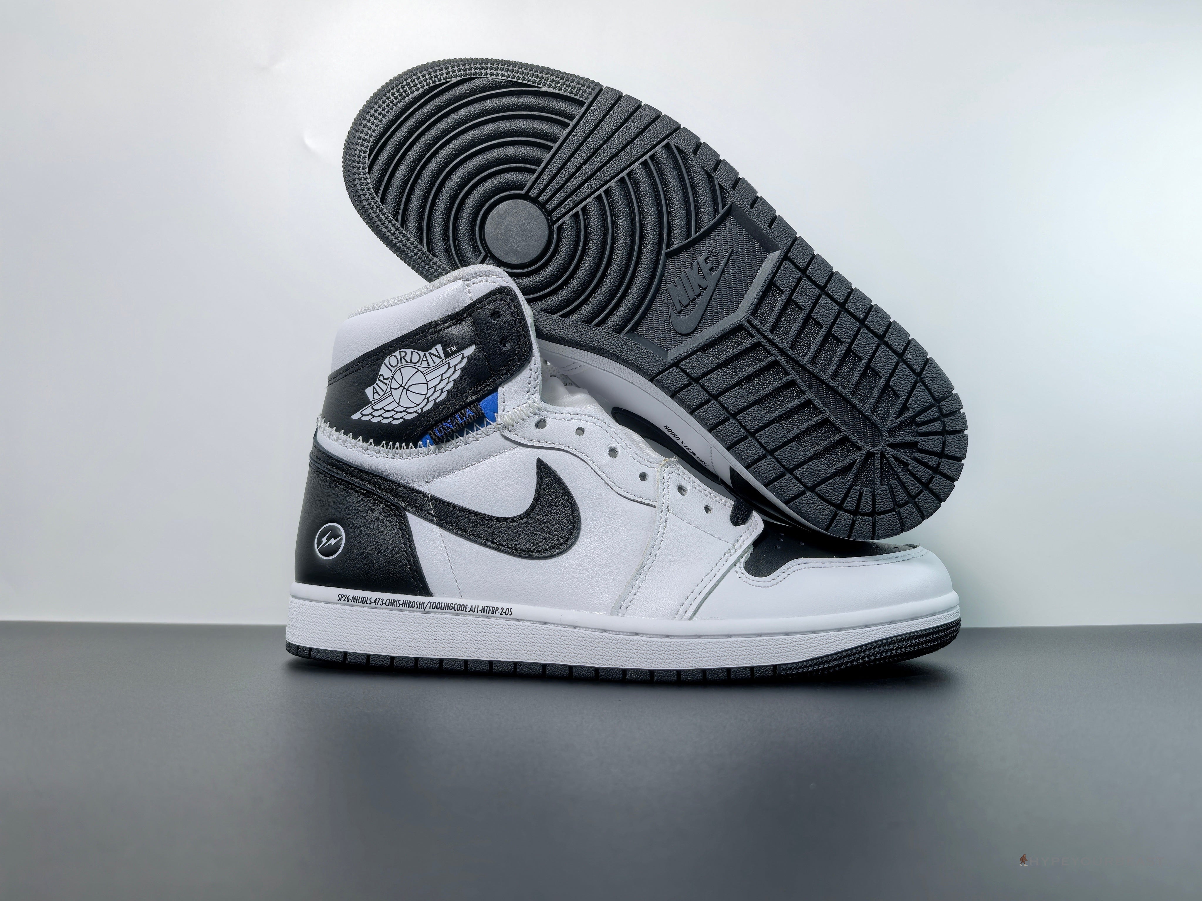 Jordam 1 Retro High OG 'Fragment X Union LA White Black'