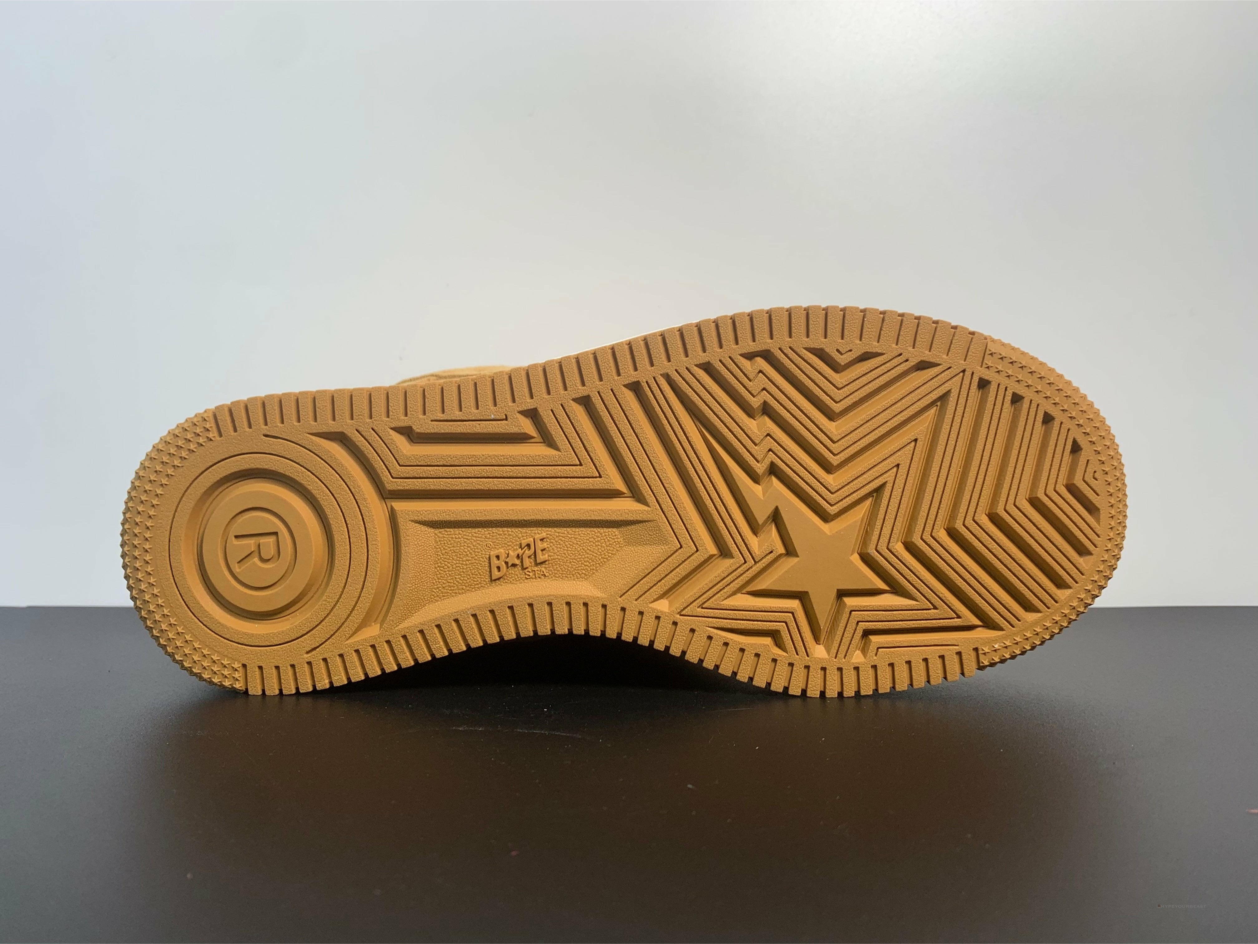 A Bathing Ape Bape Sta Beige Suede