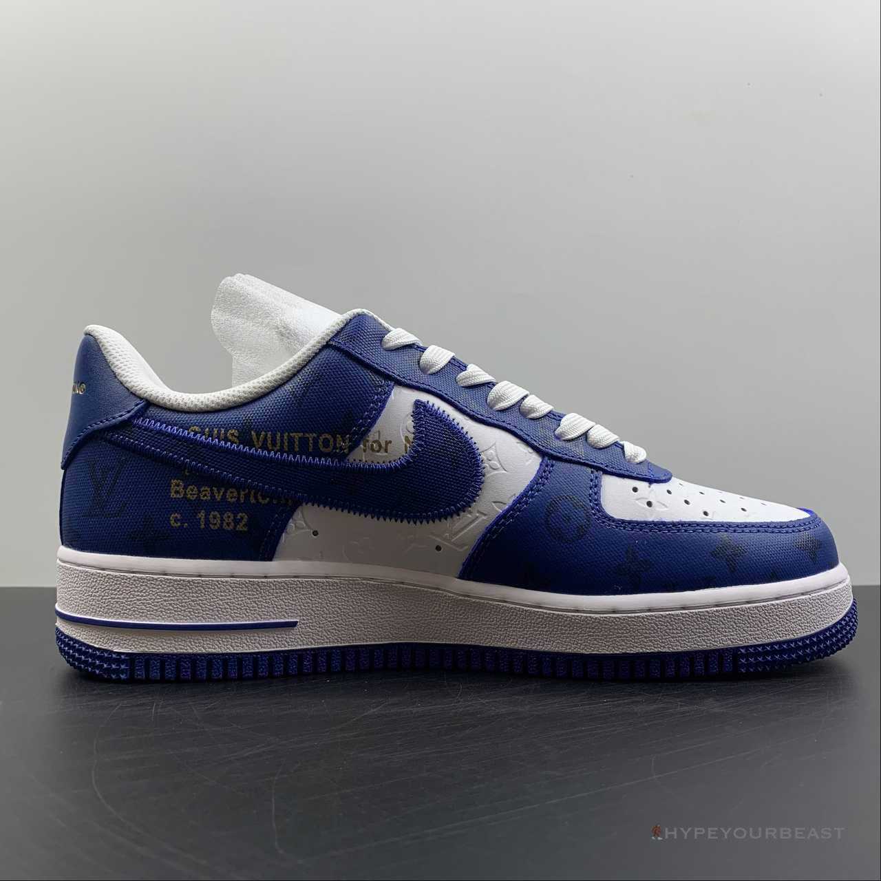 Nike Air Force 1 Low 'LV Monogram Off-White Blue White'