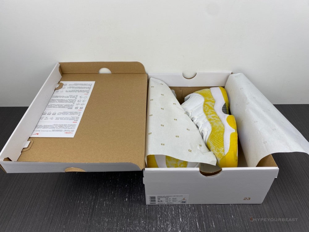 Air Jordan 11 Low 'Yellow Snakeskin'
