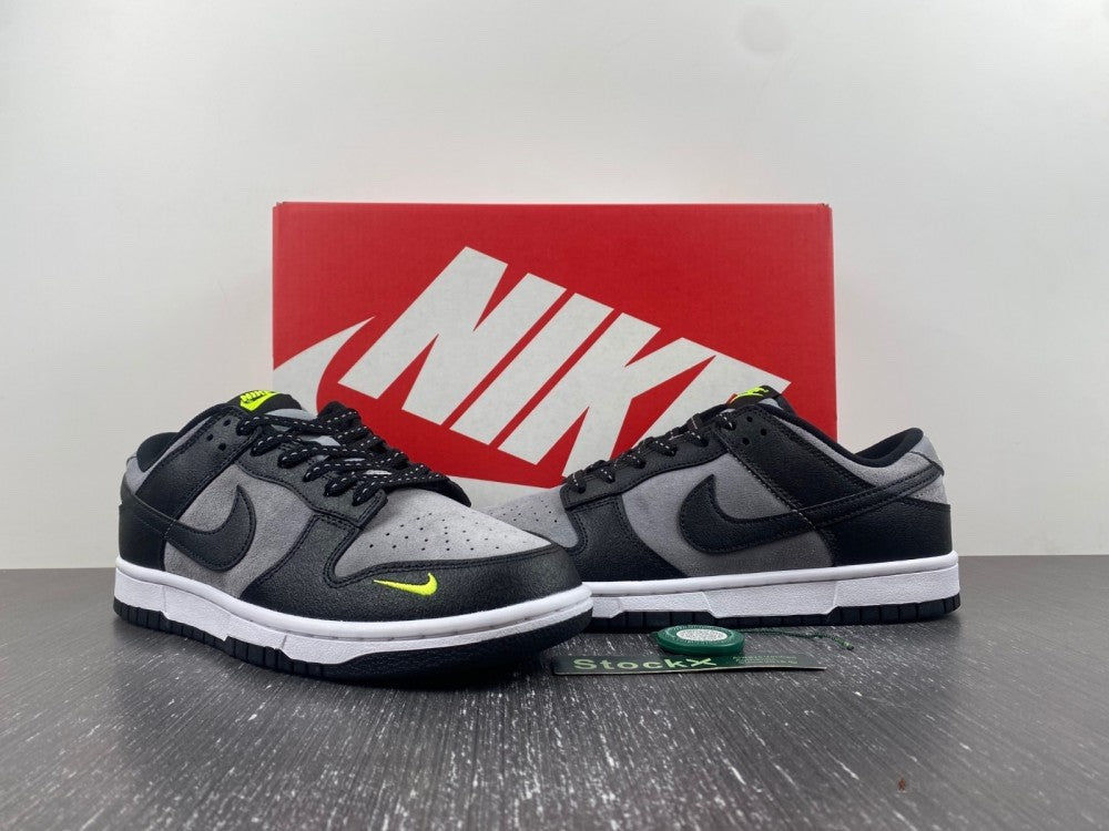 Nike Dunk Low Black Neon Green