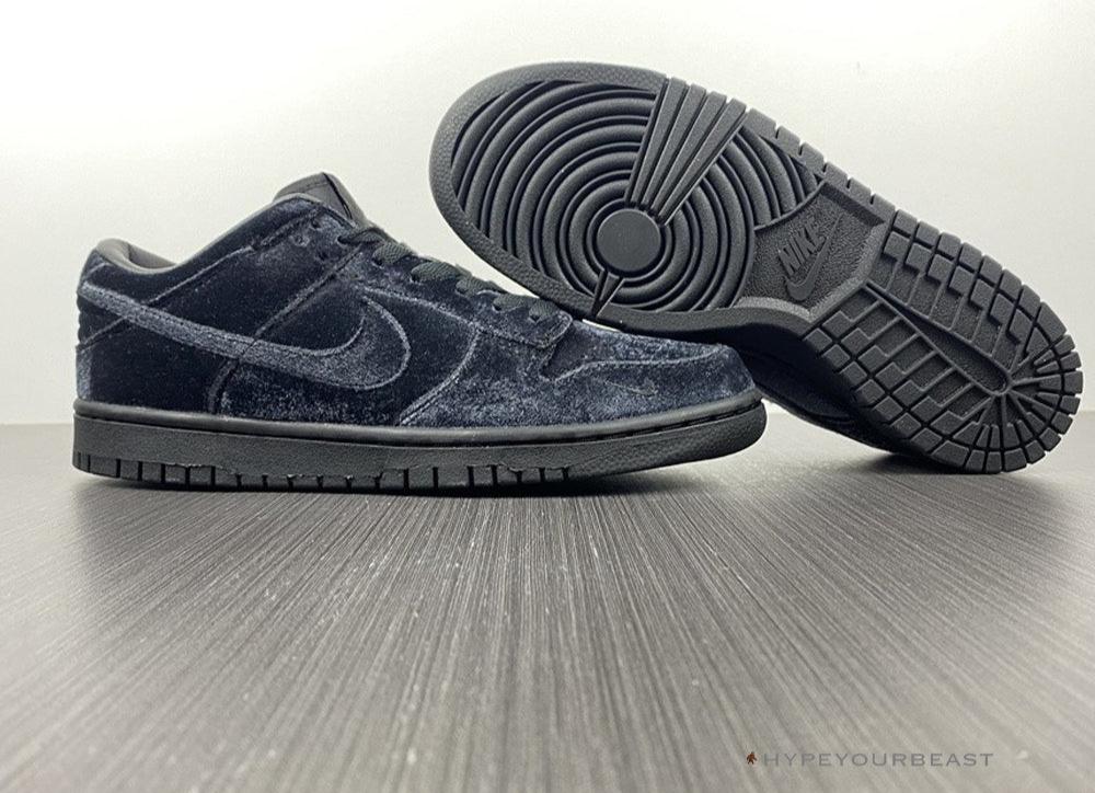 Nike Dunk Low 'Dover Street Market Triple Black Velvet'