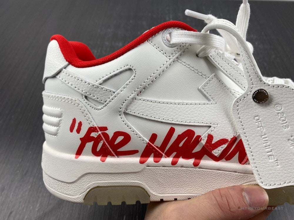 Off-White Out Of Office Low Red Sneakers