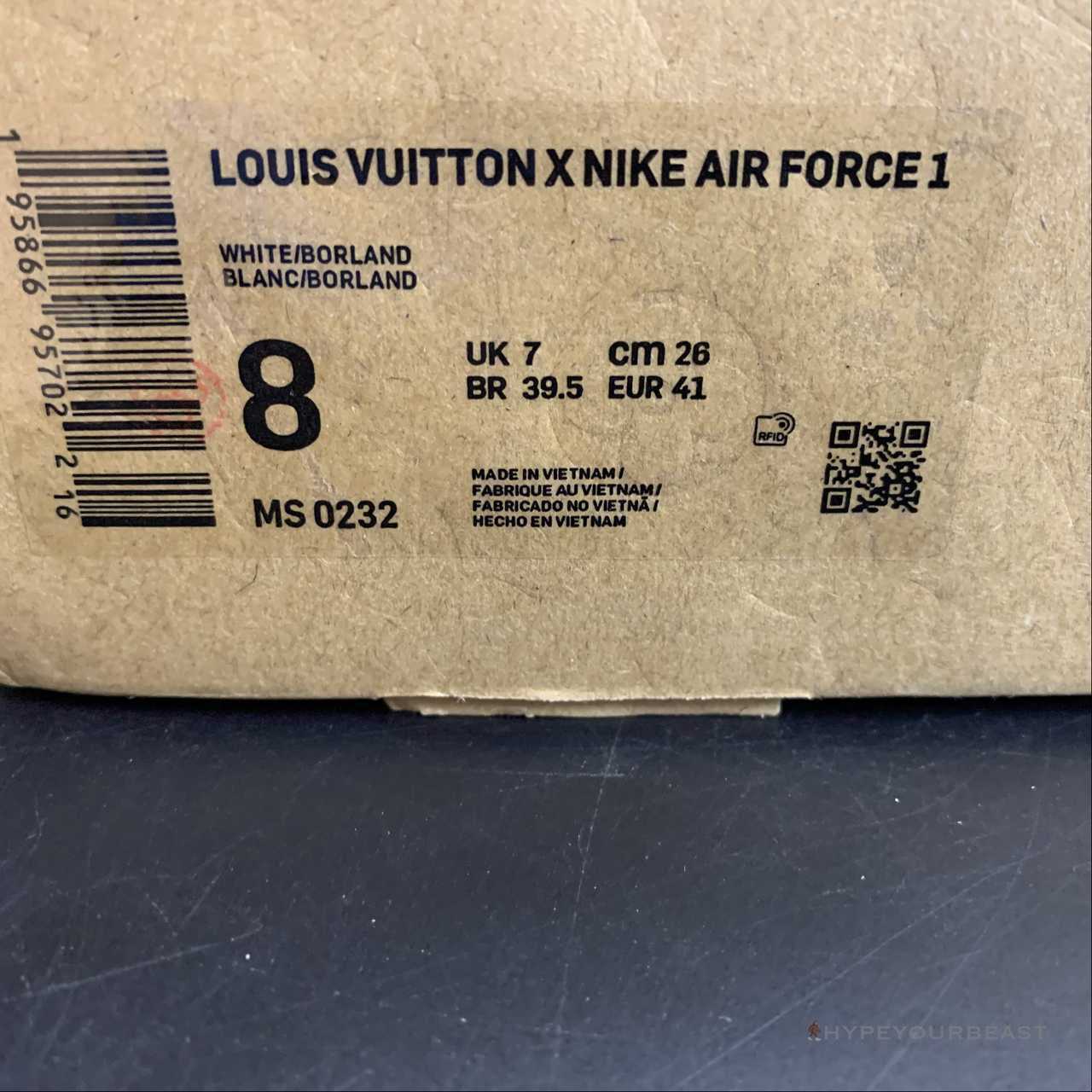 Nike Air Force 1 Low 'LV Monogram Off-White Blue White'