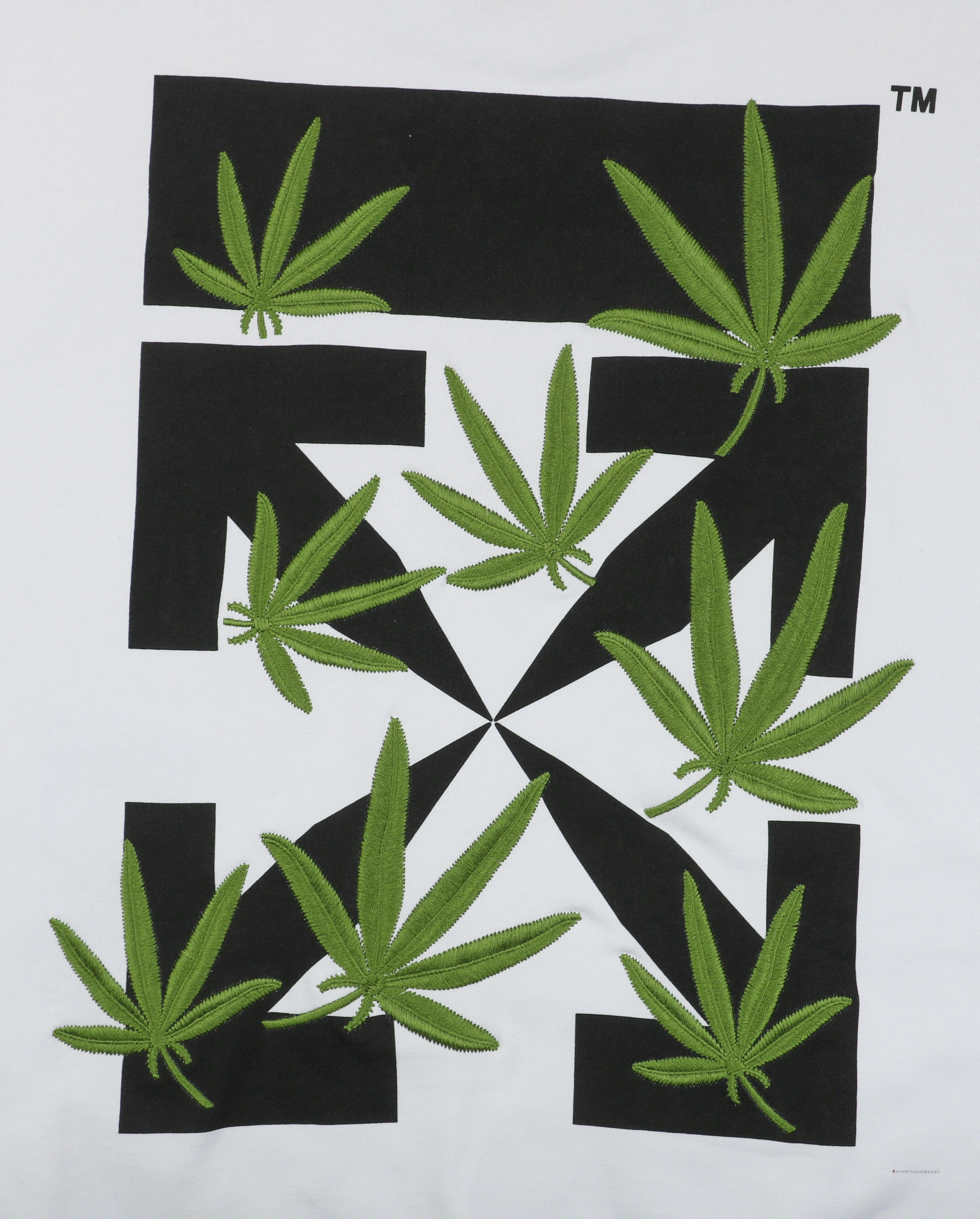 Off White S22 White Sweater Leaf