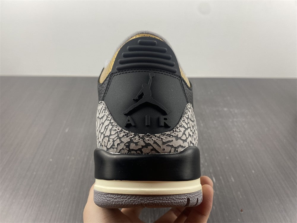 Air Jordan 3 'Black Cement Gold'