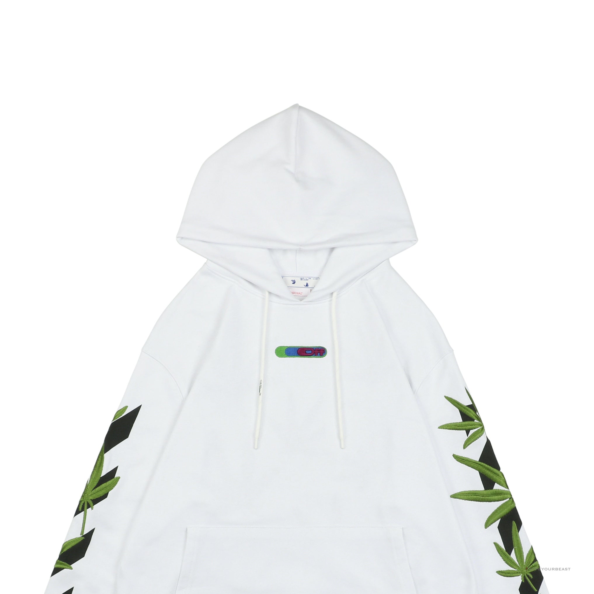 Off White S22 White Hoodie Leaf
