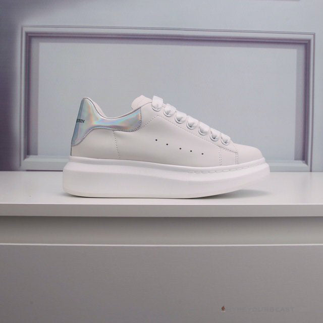 Alexander McQueen White / Silver Heel