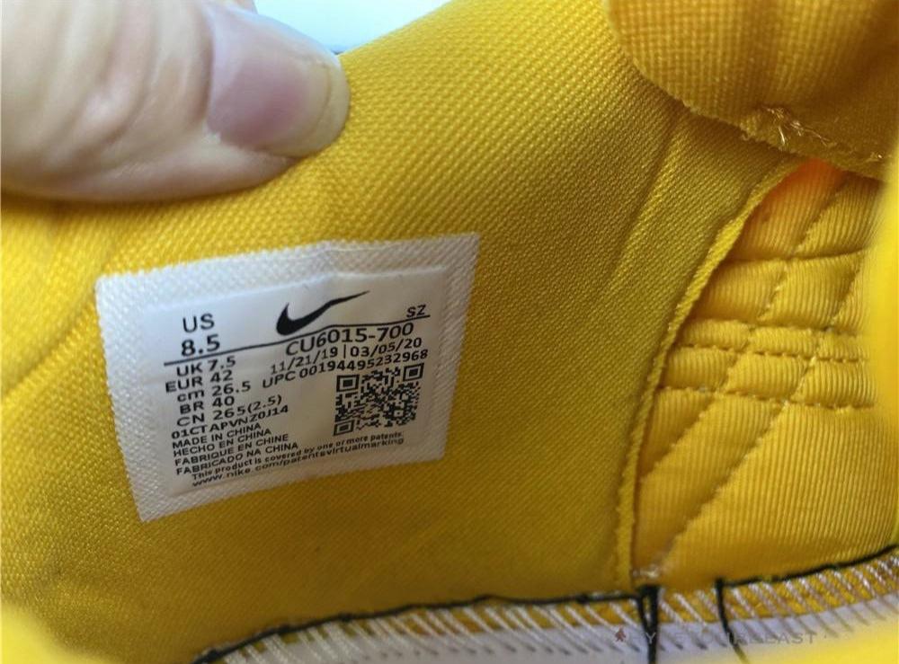 Nike AIr Rubber Dunk Off White 'University Gold'