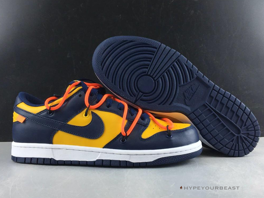 Nike Off-White X Dunk Low 'University Gold'